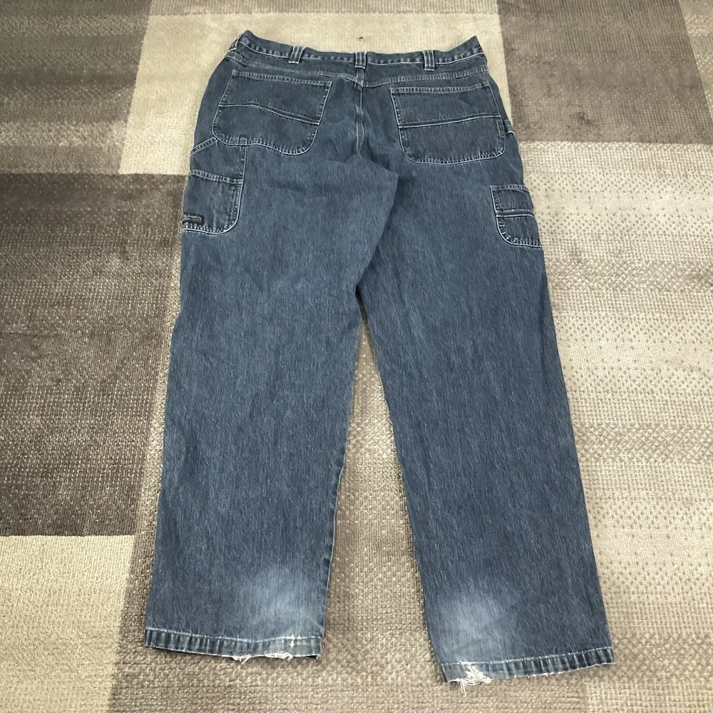 Wrangler Carpenter Jeans Mens‎ Size 38X30 Workwear Blue Denim Dark Wash